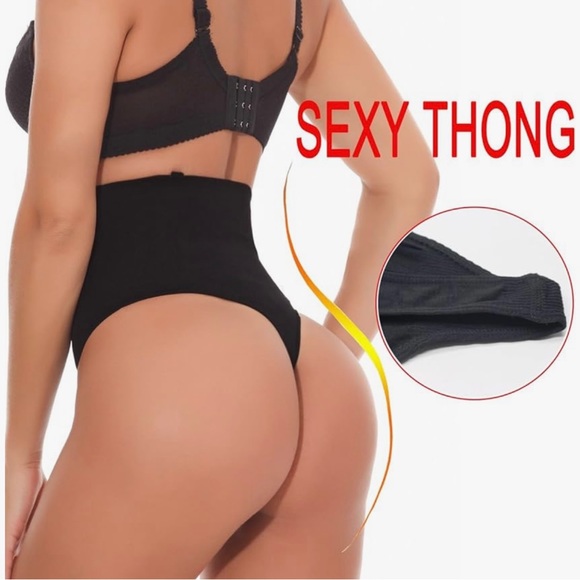 SEXYWG Women Waist Cincher Tummy Control Thong Panty Slimmer Body Shaper, M - Picture 3 of 6